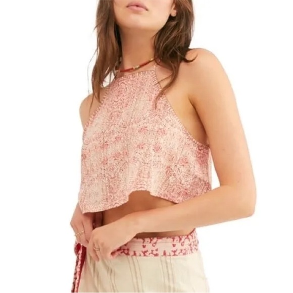 Free People Wrapped Around You Crop Tank Top (S) - Picture 1 of 5